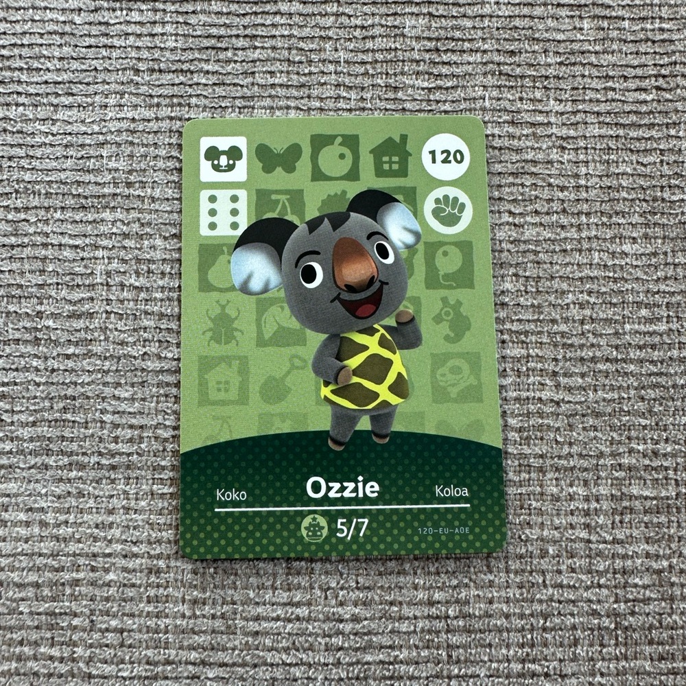 Animal Crossing Amiibo Card - Ozzie